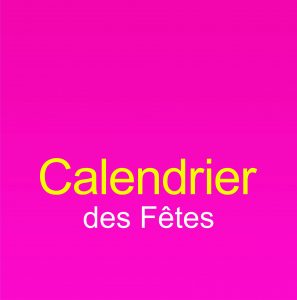 Calendrier des fêtes