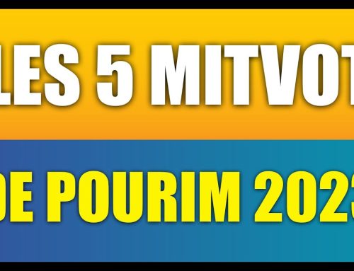 LES 5 MITSVOT DE POURIM 2023 – VOIR DESCRIPTION ! Merci de Partager