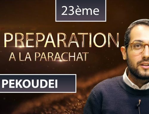 PEKOUDEI (23) – LECTURE DE LA PARACHAT (ou Préparation) – Shalom Fitoussi