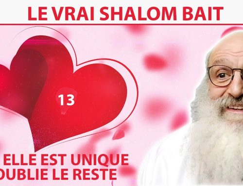 LE VRAI SHALOM BAIT 13 – Il, elle est unique, oublie le reste – Rav Shimon Ariche